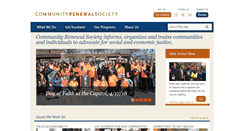 Desktop Screenshot of communityrenewalsociety.org
